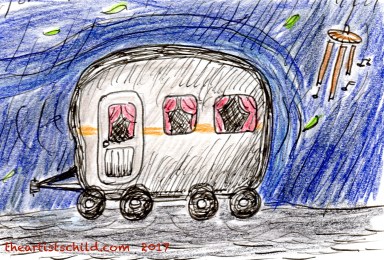 caravan-drawing